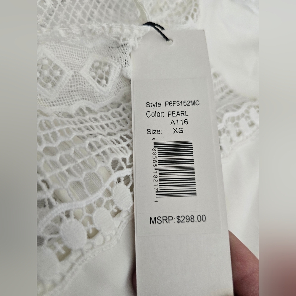 Revolve NWT Parker Stephanie Dress in White Pearl - Picture 4 of 10
